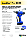 Gesipa AccuBird Pro2200 Brochure