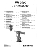 Gesipa PH2000 2000BT OPERATING MANUAL