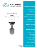 Huck 256BT rivet gun manual hk1109