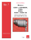 Huck 6304, 6304-BOM, 7304, 8304, 9304, and 9304-36 rivet gun manual