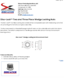 Sherex Disc-Lock 2-piece and 3-piece wedge locking nuts