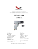 Sherex SSG 803 and 804 manual