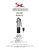 Sherex SSG 902 manual