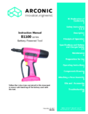 Arconic Huck B1100 battery powered rivet tool manual