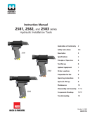 Huck 2581, 2582, and 2583 – Hydraulic Rivet Gun Manual (2020 Manual)
