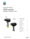 Huck 3585 and 3585PT Hydraulic Installation Tools (2020 Instruction Manual)