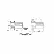 Sherex CAL Series – #CAL3-12175-8.9 – Rivet Nut – Aluminum