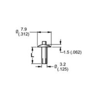 brazier head aluminum stainless steel drive rivets