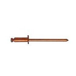 Copper / Steel Dome Head Open End Blind Rivets
