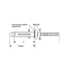 Gesipa Low Profile Head Bulb-tite Rivet (diagram)