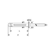 GAMD66ATF Tri-Fold Rivet, 3/16″ Dia.