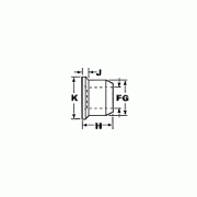 3LC-2R20G C50 HuckBolt Flanged Collar, 5/8″ Dia.