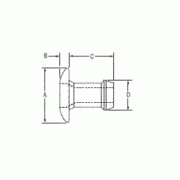 01833-00310 Briv Rivet Dome Head, Brass, 3/32″ Dia.