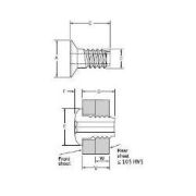 01722-02809 Rivscrew Rivet Dome Head, Steel, 3.0mm Dia.