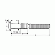 C6LT-R12-4G C6LT Truss Head Huckbolt3/8″ Dia.