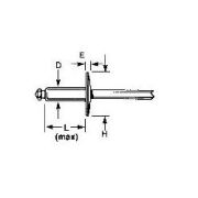 AD612ABSLF, All Aluminum Large Flange Head POP rivet