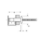 2771-0817 Steel Protruding Head Monobolt Rivet, 1/4″ Dia.
