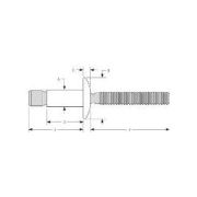 MGLT-R8-6 Steel Truss Head Magna-Lok Rivet, 1/4″ Dia.