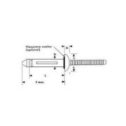 RV6607-05-05W Aluminum Shaveable Bulb-tite Rivet, with washer, 9/32″ Dia.