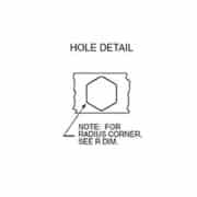 10-24 UNC A-H Series, Grip: .130-.225 , Aluminum, Part #A41024225