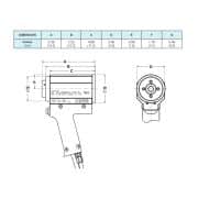 Huck SF32 / SF32L - 20mm & 3/4" Bobtail Tool Dimensions