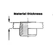 Sherex CAT/CFT Series – #CFT/CAT1-580 – Rivet Nut – Stainless Steel